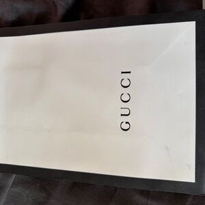 Authentic Original Gucci Shopping Gift Bag 15” X 9 with Ribbon
